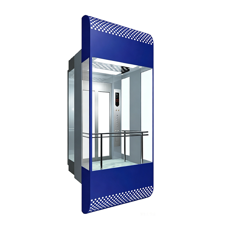 Sightseeinglift van gelaagd glas met autohoes van bakglazuur voor winkelcentrum